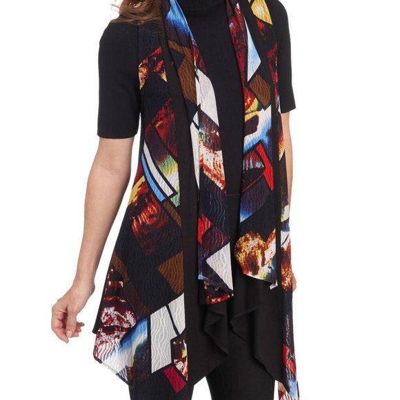 ARIS A. Mixed Media Vest - Picture 2 of 4